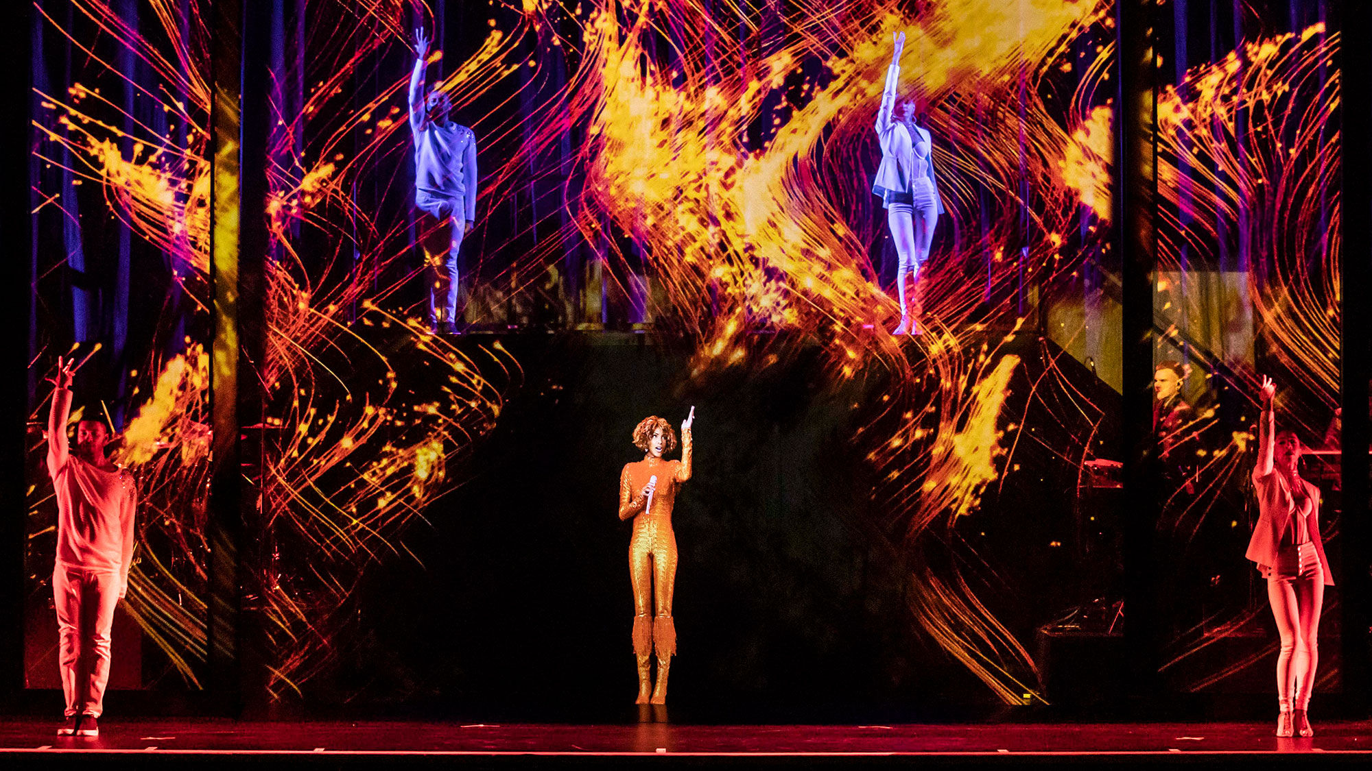A hologram of Whitney Houston and digitally remastered arrangements highlight a production scheduled for Flamingo Las Vegas.