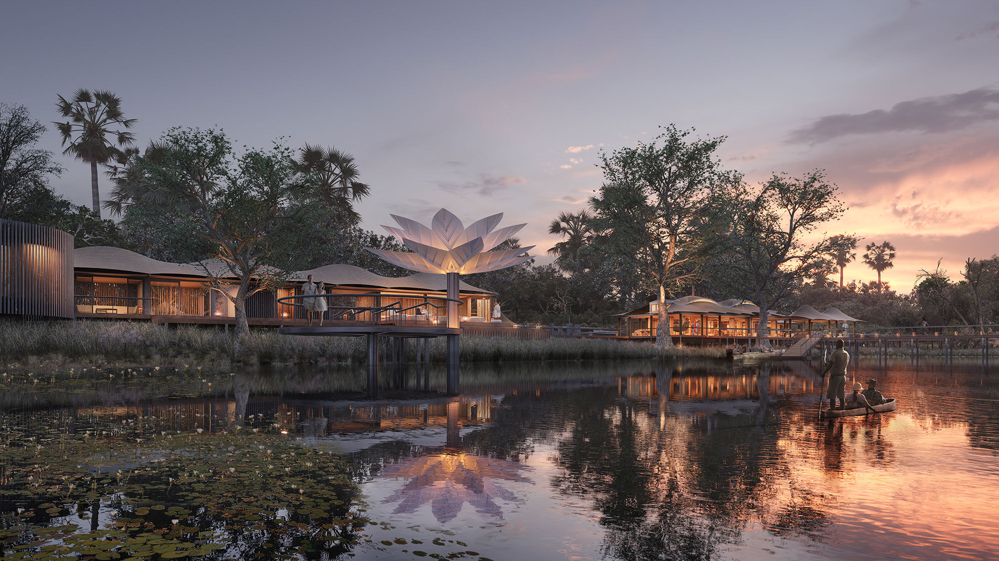 Xigera Lodge, located on the western side of the Moremi Game Reserve in the heart of Botswana's Okavango Delta, will reopen in June.