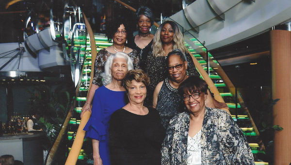 Marilyn Brown (front right) with part of a group she took on a cruise that returned Jan. 28. Marilyn Brown (front right) with part of a group she took on a cruise that returned Jan. 28.