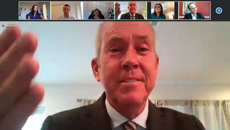 USTOA CEO Terry Dale at the virtual seder.