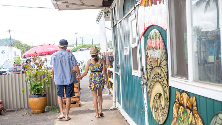 Kapaa on Kauai boasts a plethora of restaurants and shops to explore.
