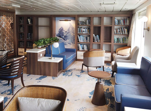 The library and multimedia room. The library and multimedia room.