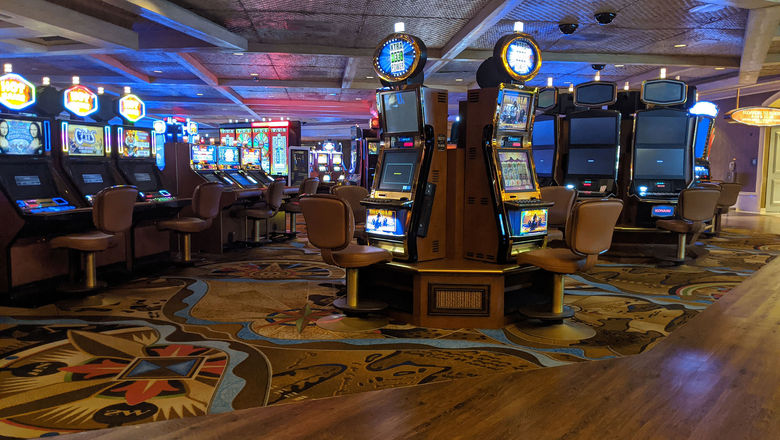 The casino floor at Treasure Island Las Vegas.