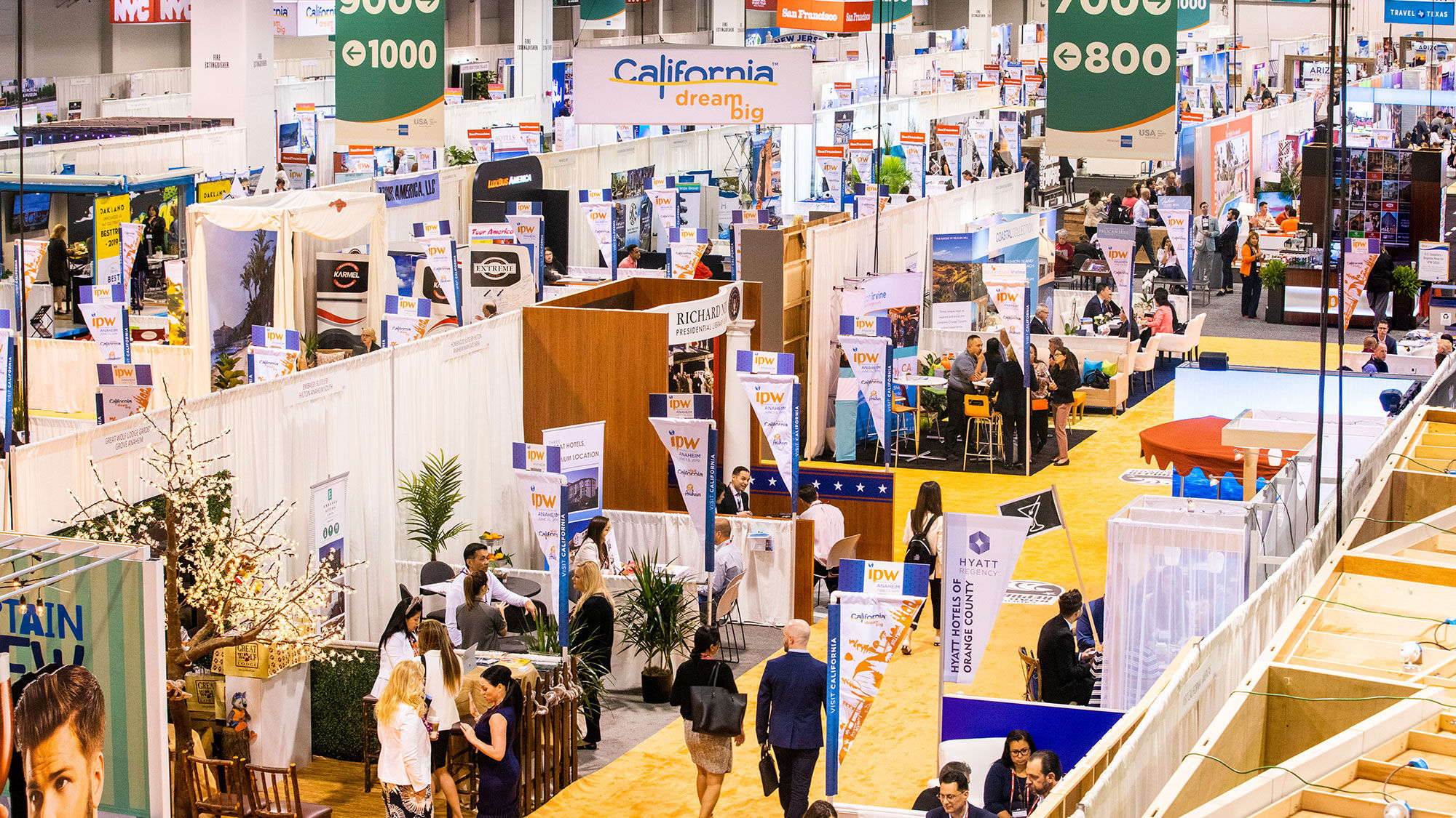 The trade show floor at IPW 2019 in Anaheim, Calif.