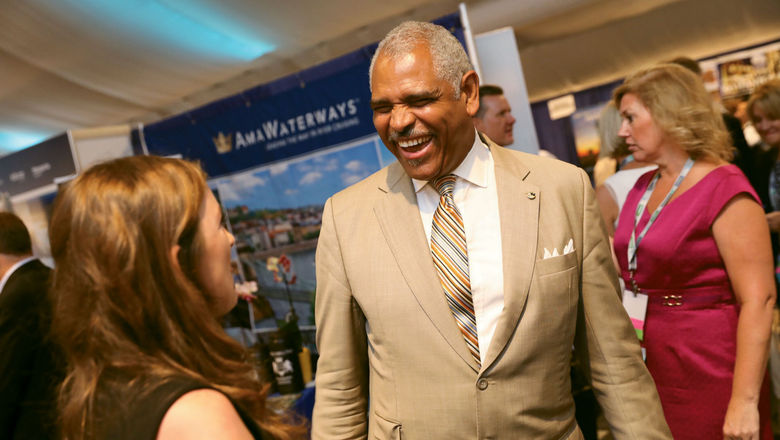 Former Carnival CEO Arnold Donald at an ASTA convention. The company said that he would step down from his role as vice chair on Carnival Corp. and PLC's boards.