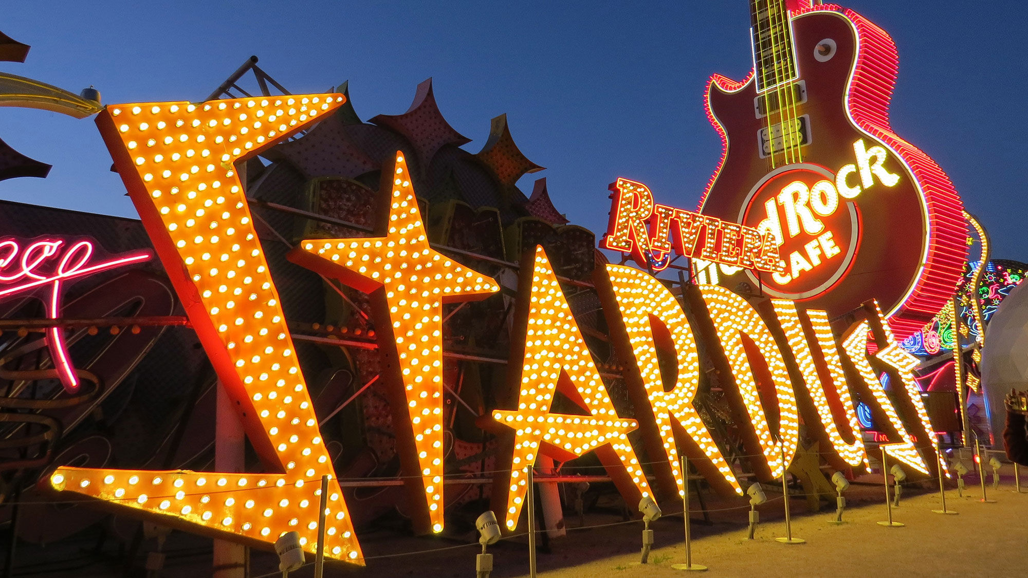 The Stardust sign at the Neon Museum was recently restored.