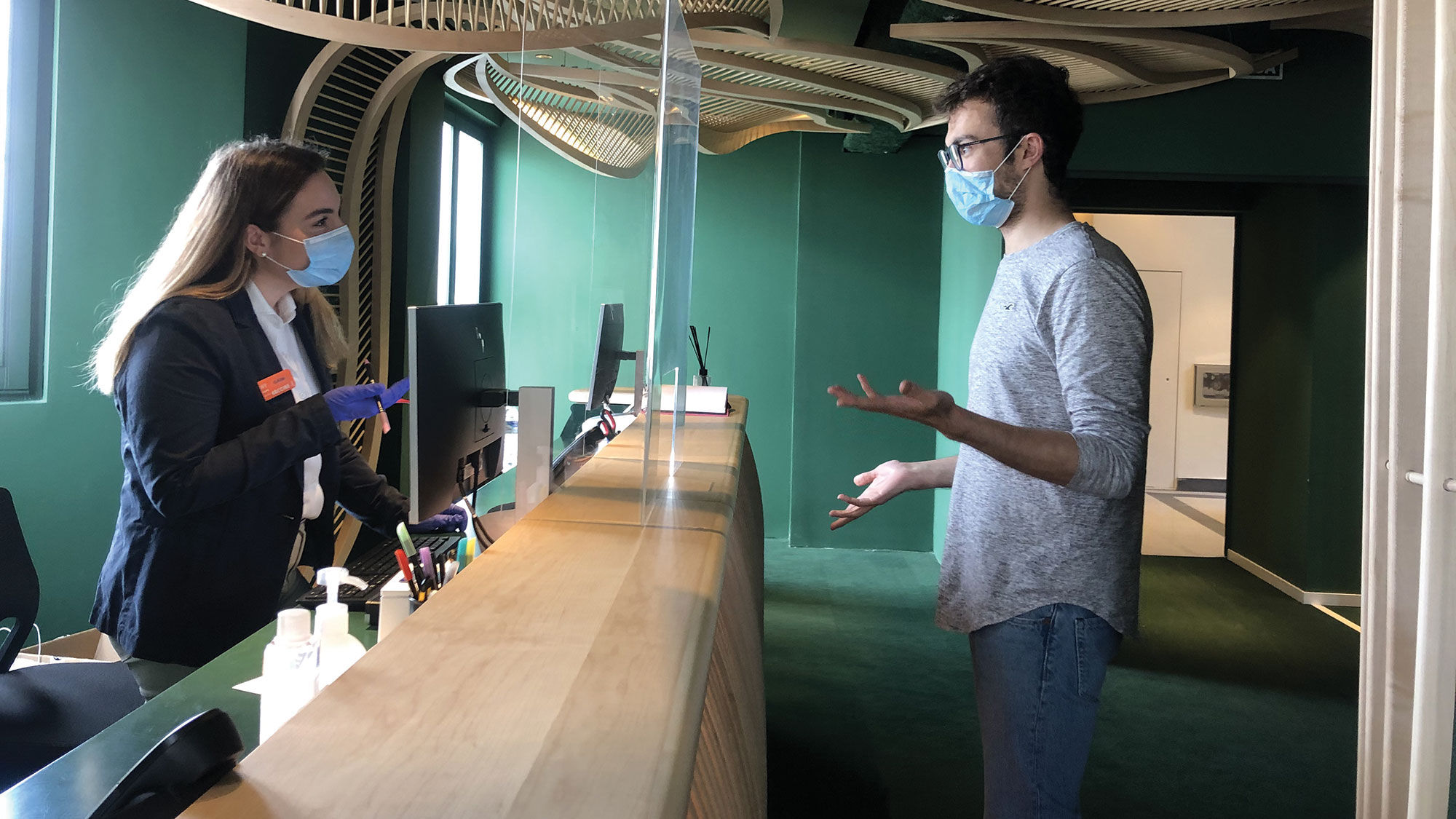 All Room Mate Hotels reception areas will be outfitted with protective screens.