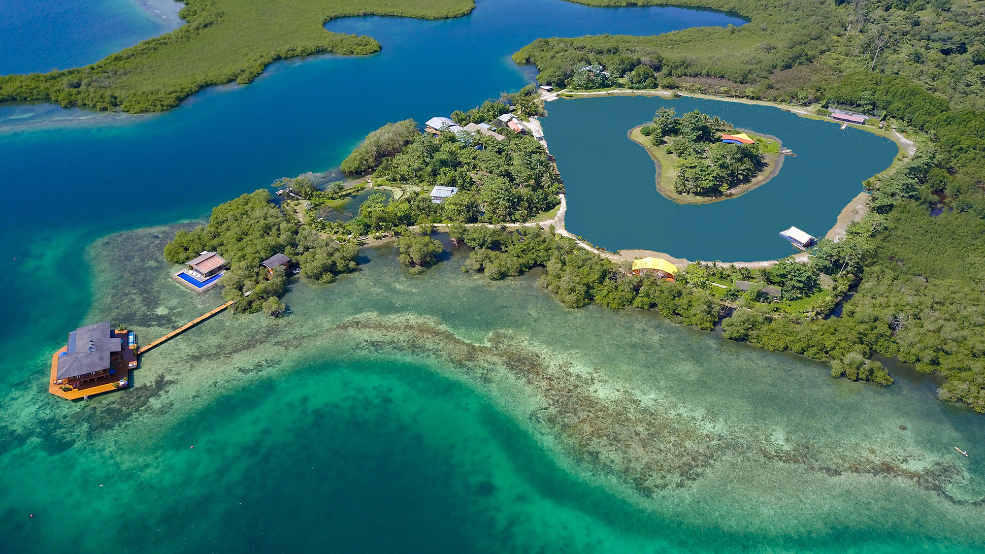 Sweet Bocas sits on a private island in the Unesco World Heritage Site archipelago known as Bocas del Toro in the northwest of Panama.