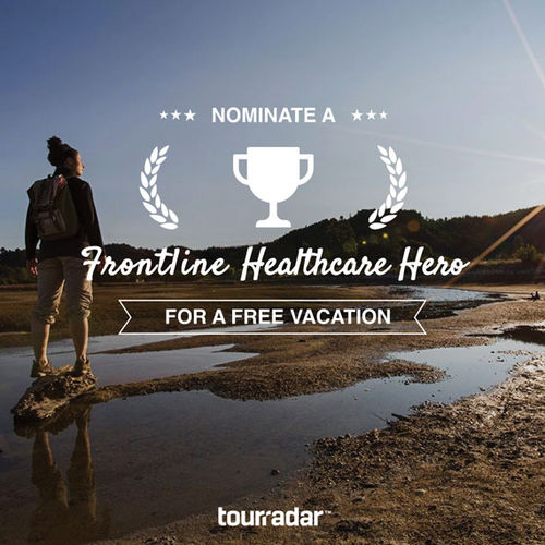 Tour Radar is among the growing number of companies sponsoring travel giveaways to honor frontline heroes battling the Covid-19 pandemic. Tour Radar is among the growing number of companies sponsoring travel giveaways to honor frontline heroes battling the Covid-19 pandemic.