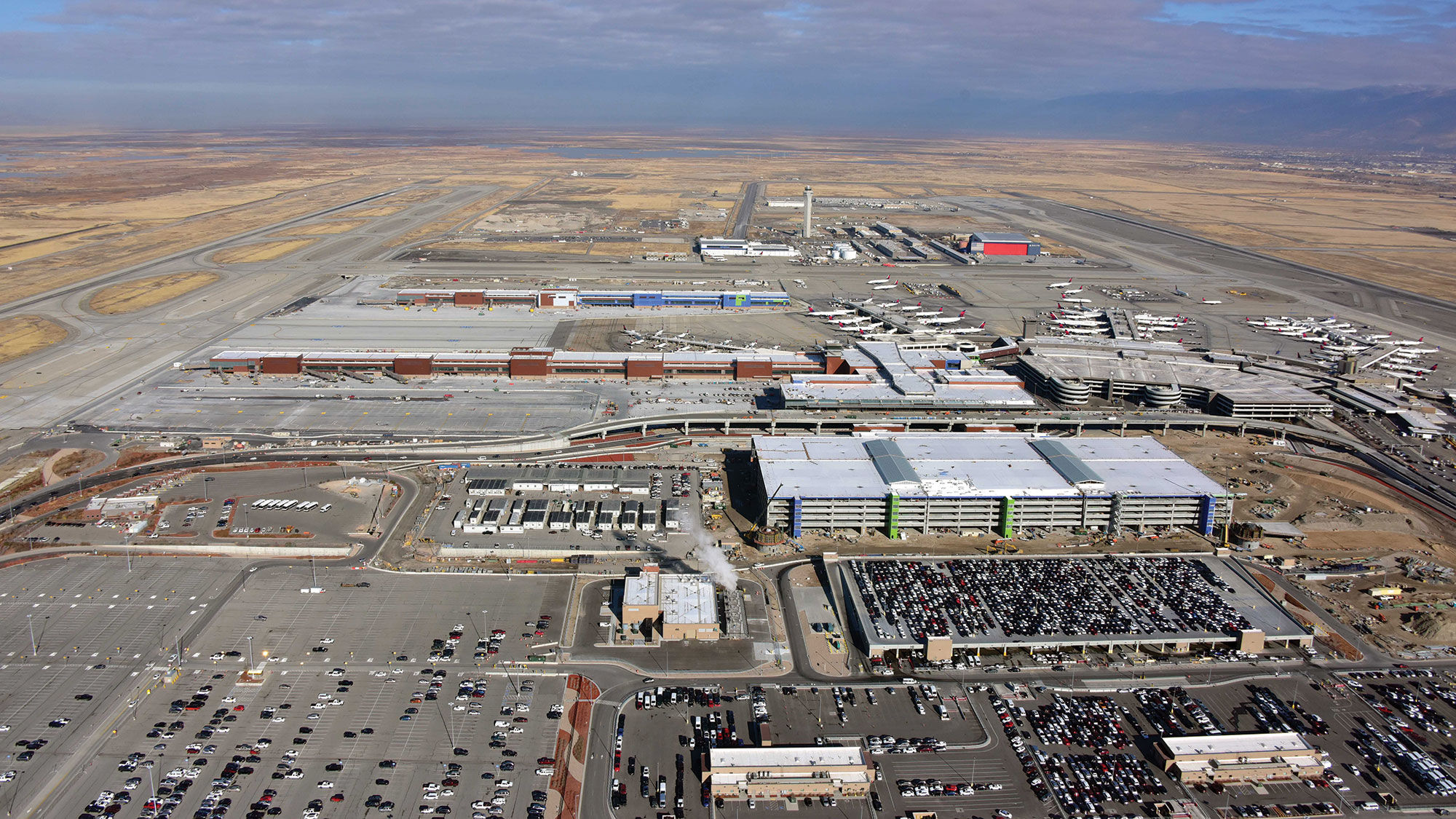 A dramatic drop in traffic will allow Salt Lake City Airport to speed construction of its new terminal.