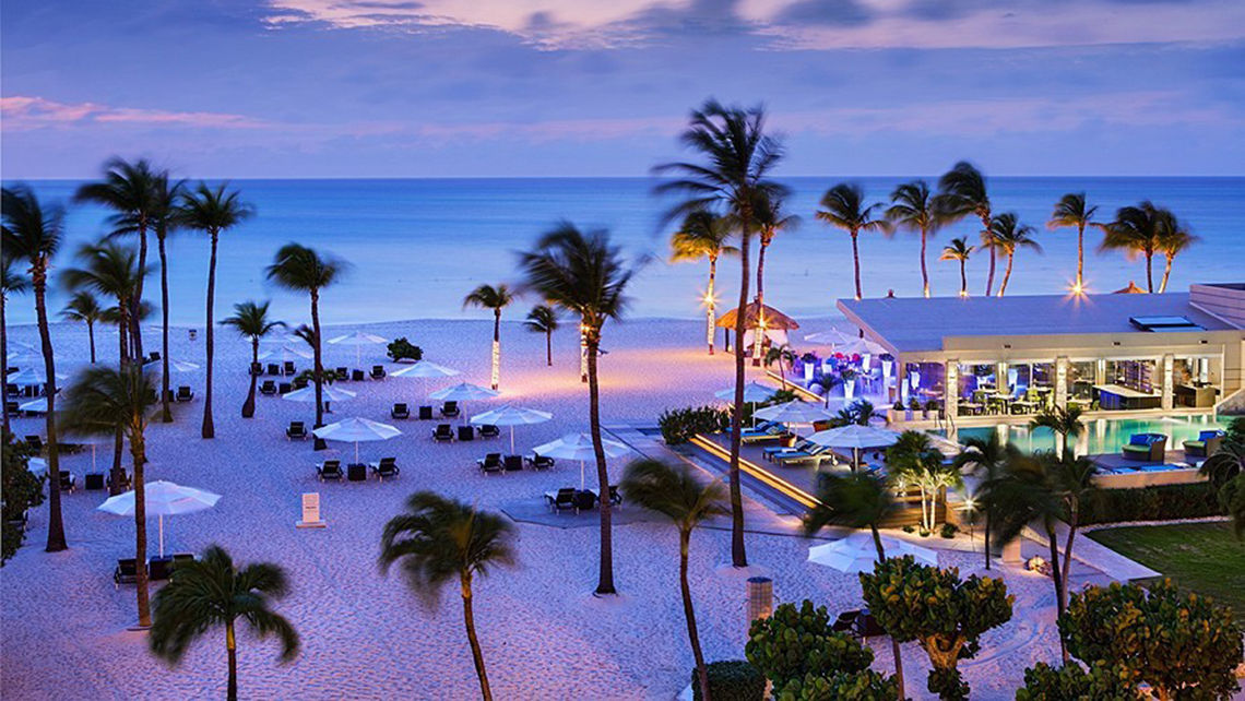 Bucuti & Tara Beach Resort on Eagle Beach in Aruba. Susan Logan, the resort's director of sales and marketing, was a panelist on a recent CHTA webinar.
