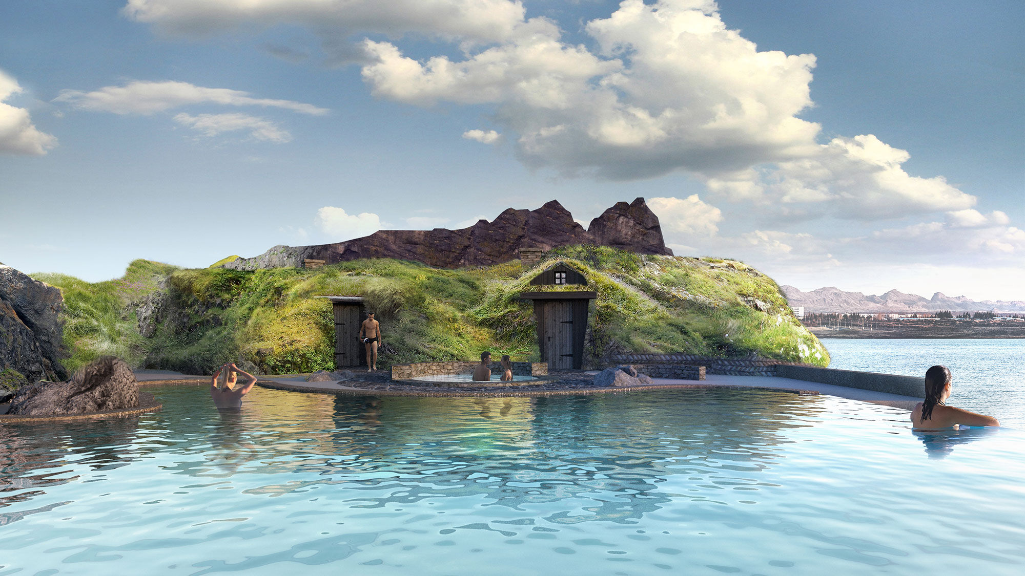 A rendering of Sky Lagoon by Pursuit, which is slated to open in Reykjavik next year.
