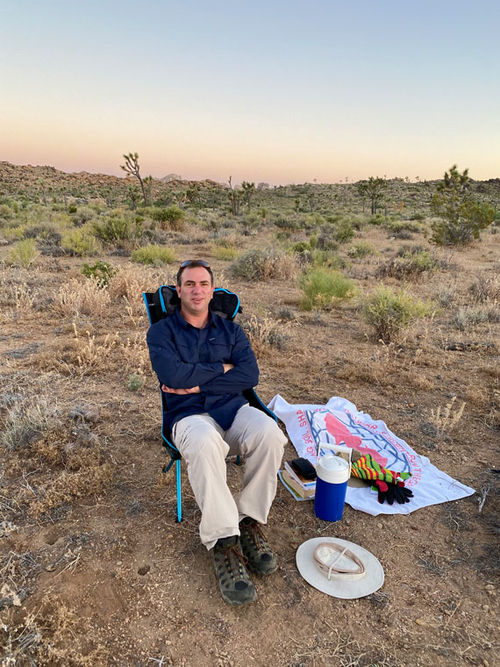 The sit that started it all: Senior editor Robert Silk sitting in the Mojave Desert at Joshua Tree National Park in June 2020. The sit that started it all: Senior editor Robert Silk sitting in the Mojave Desert at Joshua Tree National Park in June 2020.