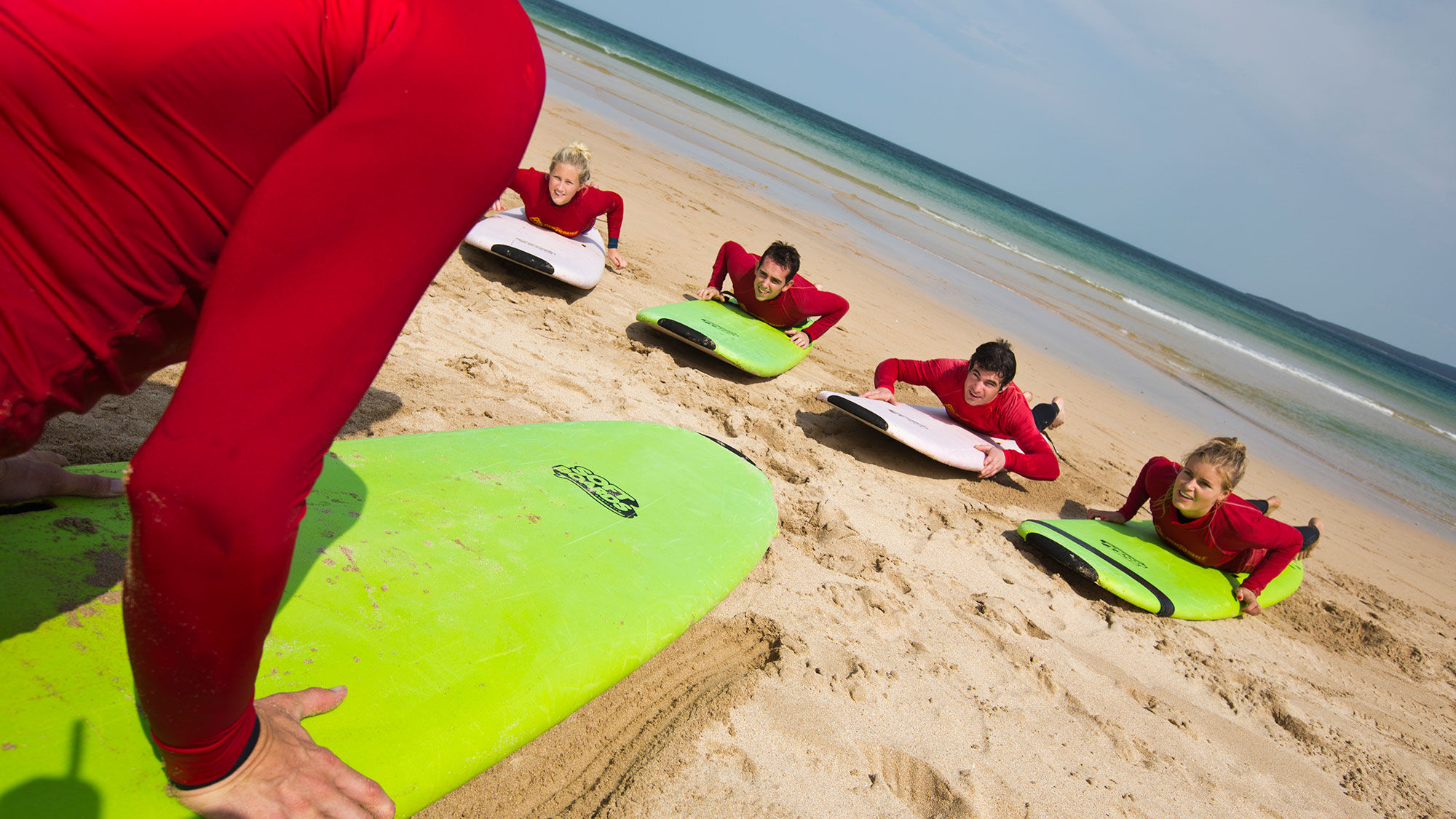 Surfing lessons in Sydney.