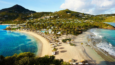 The Rosewood Le Guanahani St. Barth has integrated paintings, sculptures, photography and installations throughout its public spaces as part of its Art Programming Initiative.