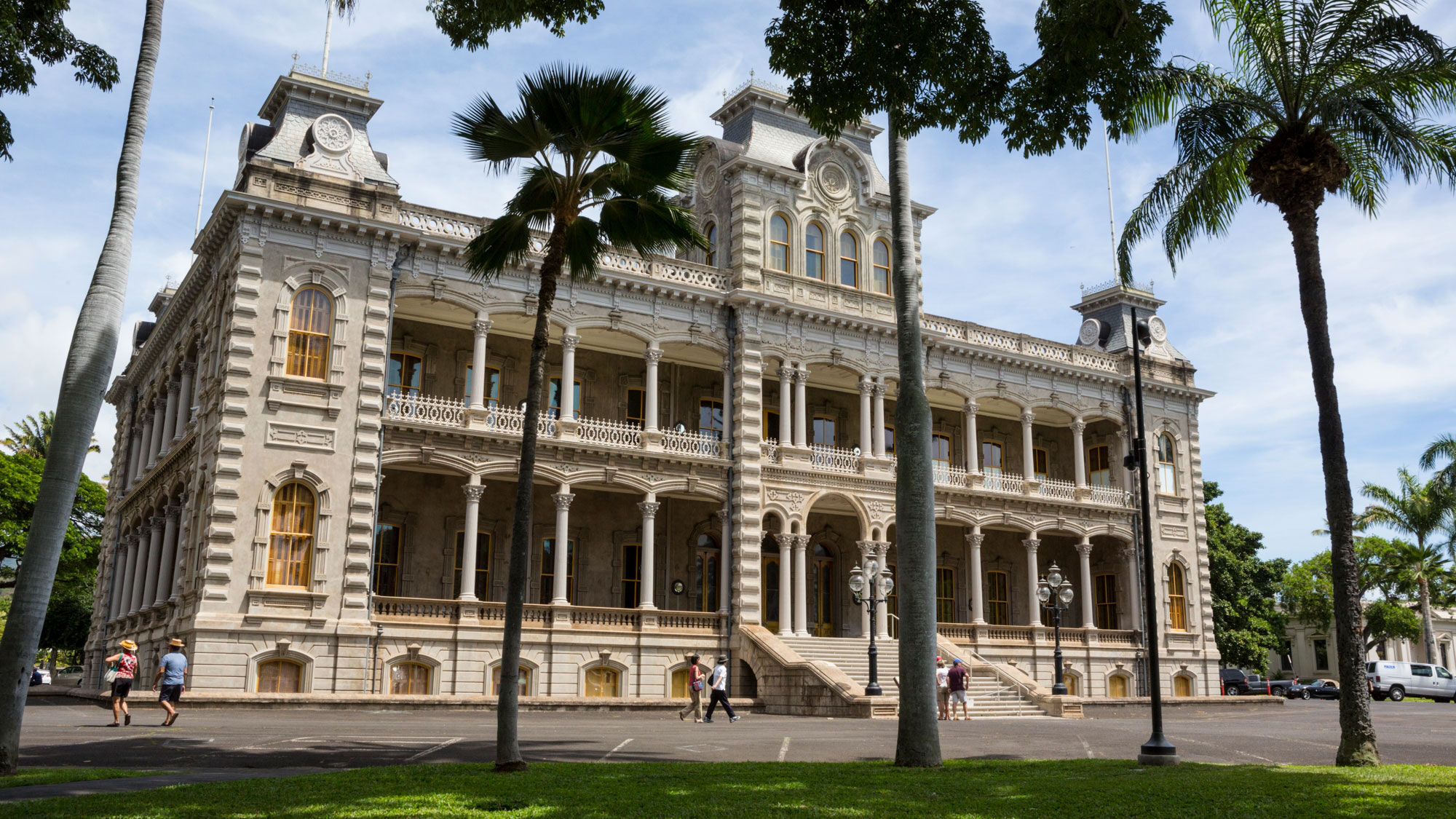 Caption - Iolani Palace, owned by the state of Hawaii and operated by a nonprofit, has seen revenue plummet during the coronavirus pandemic.