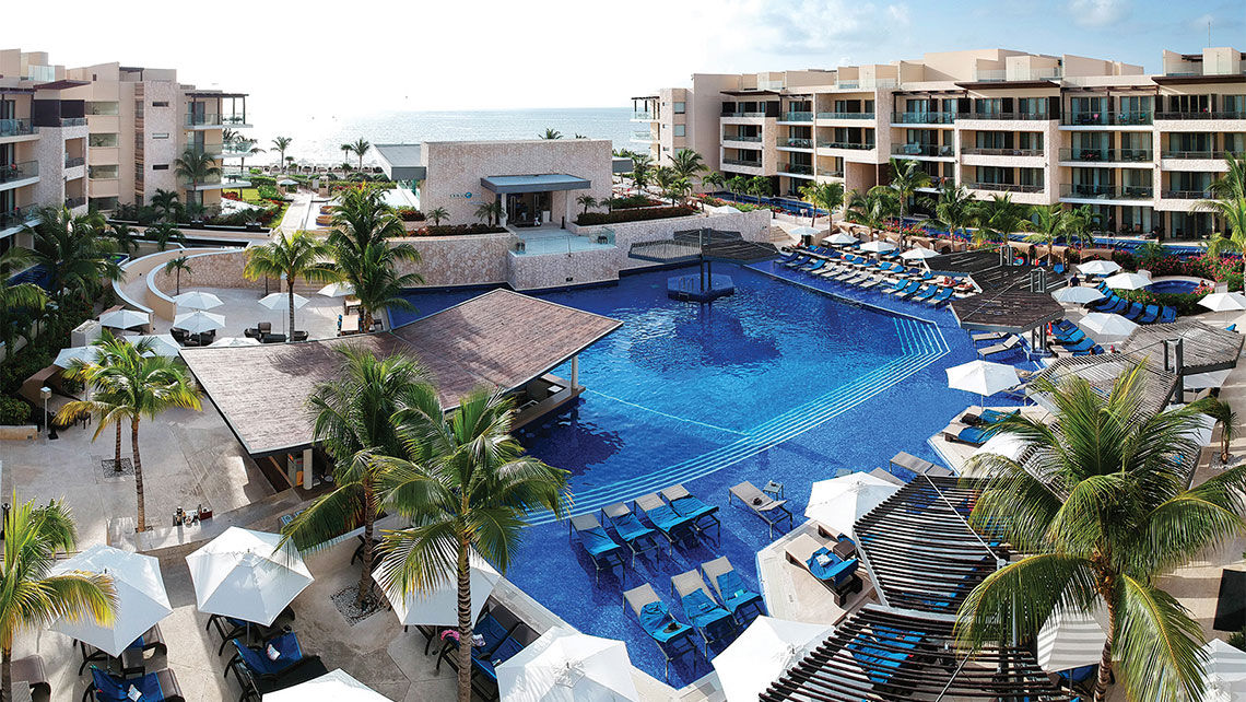 The Royalton Riviera Cancun Resort & Spa, pictured, and other Blue Diamond properties will follow new physical distancing and other protocols.