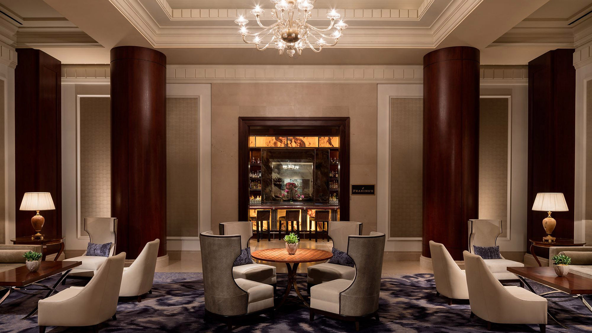 The lobby of the Ritz-Carlton Dallas.