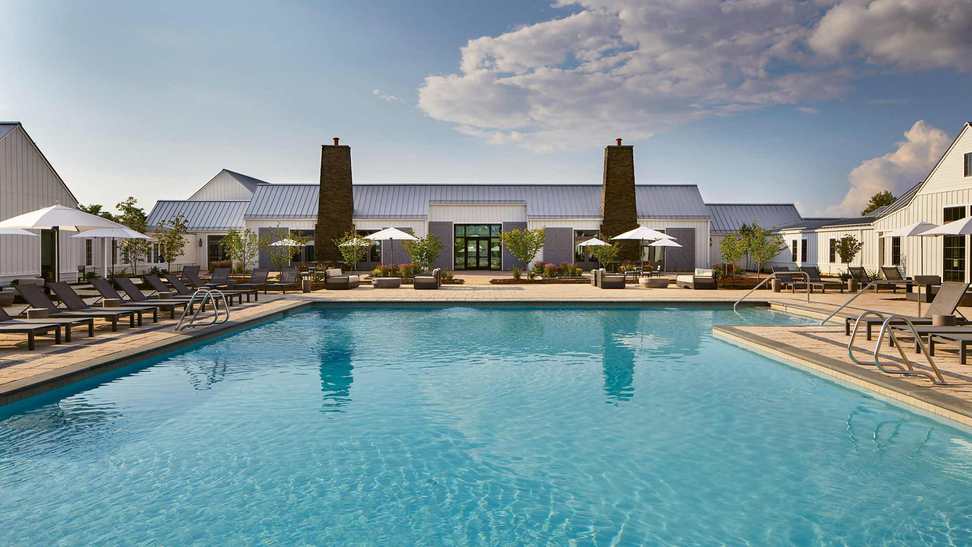 The pool at the Miraval Berkshires.