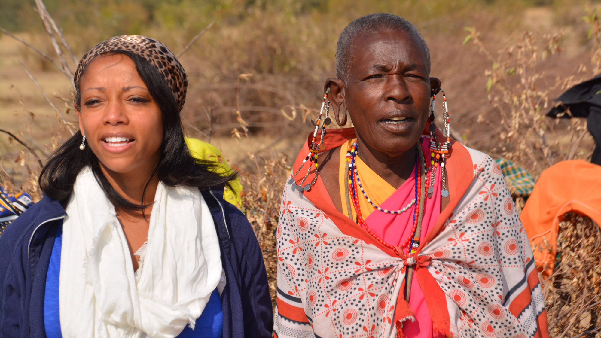 Former Holland America and Norwegian Cruise Line sales executive Denella Ri’chard in Kenya on the first episode of her new series, “Traveling with Denella Ri’chard @Home Edition.”