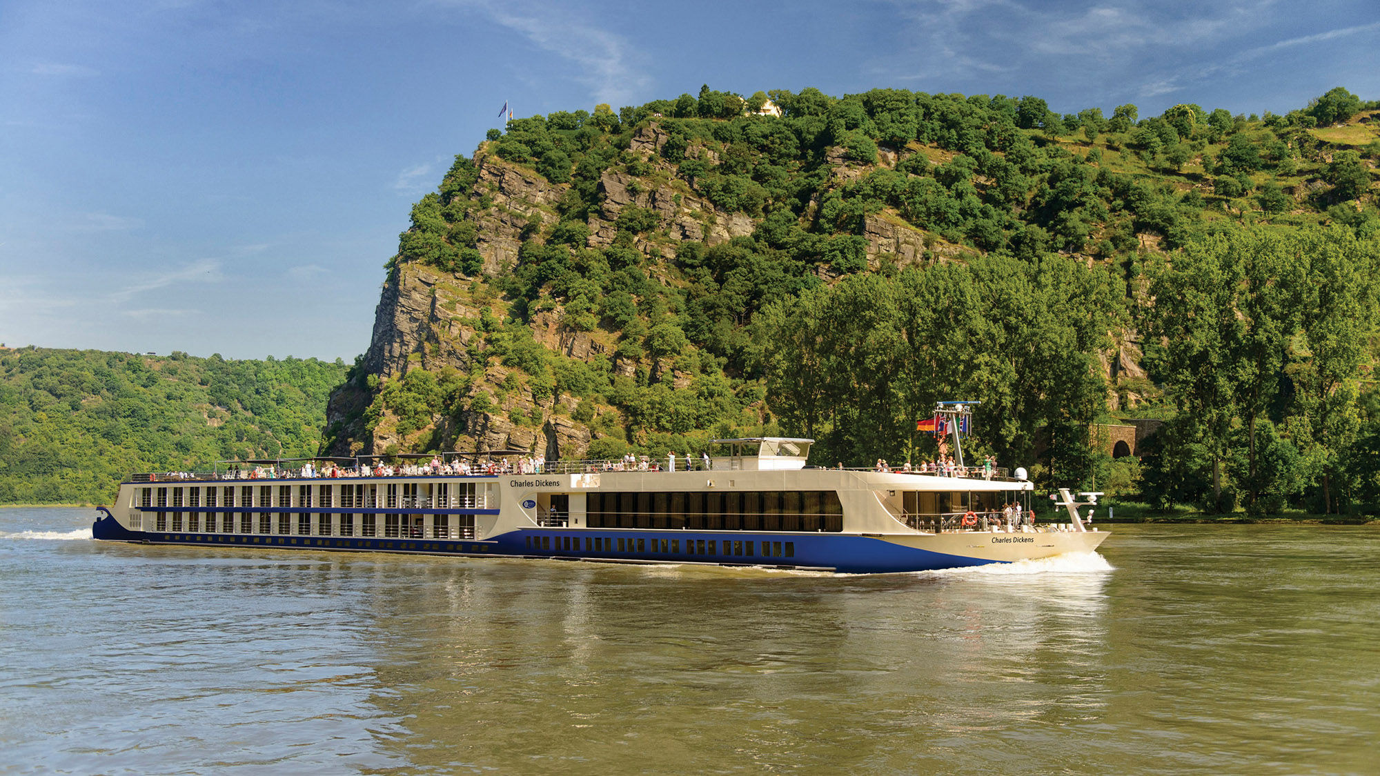 Riviera River Cruises' Charles Dickens. The line plans to resume sailings in Europe in August.