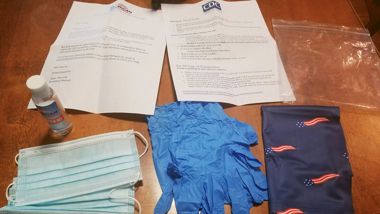 American Cruise Lines asked passengers to do their part, sending them masks, gloves and hand sanitizer.