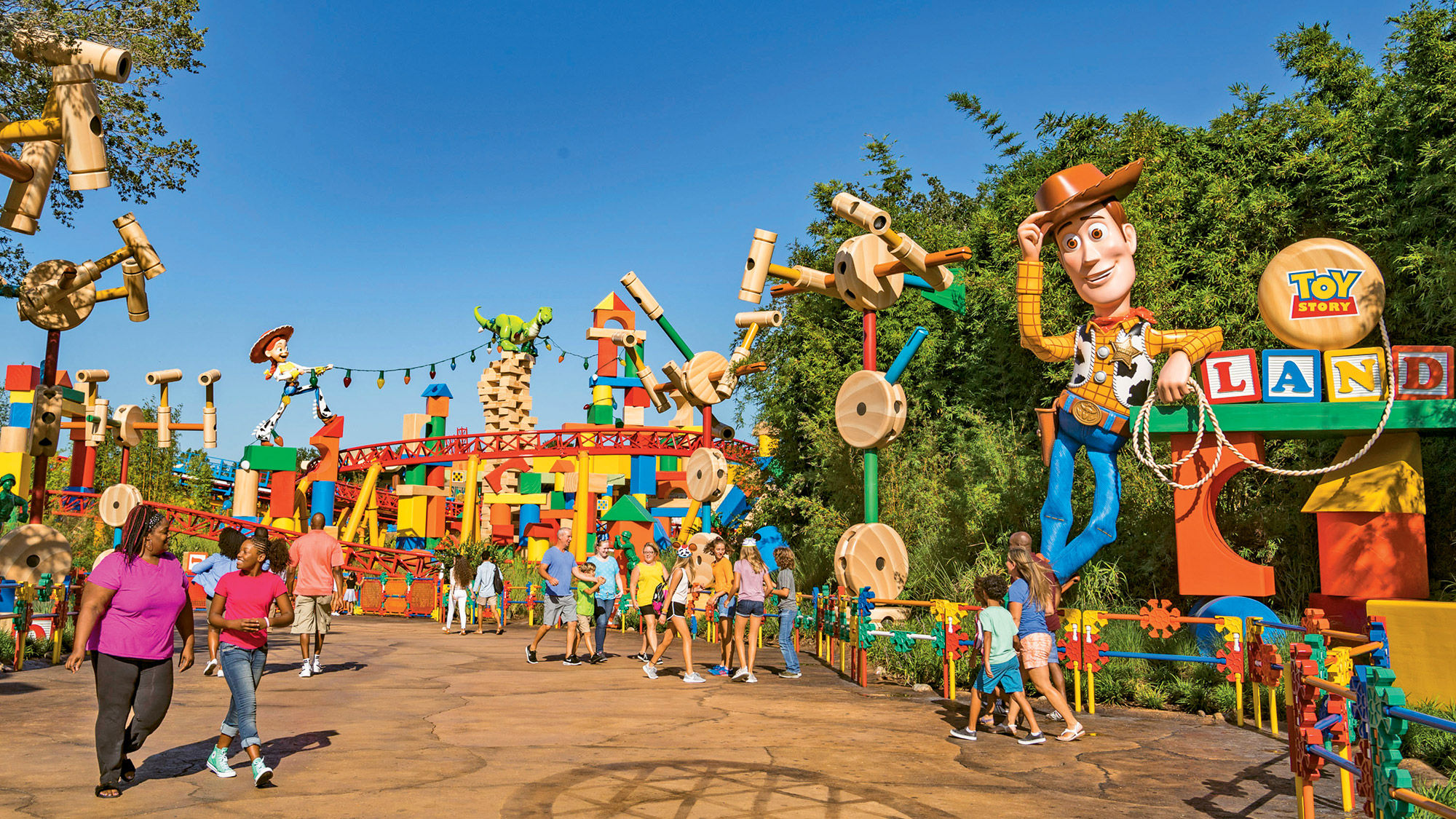 The entrance to Toy Story Land at Hollywood Studios. The park will be closing an hour earlier as of Sept. 8.