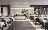 Rendering of the Evrima Room, the main main restaurant om the Evrima.