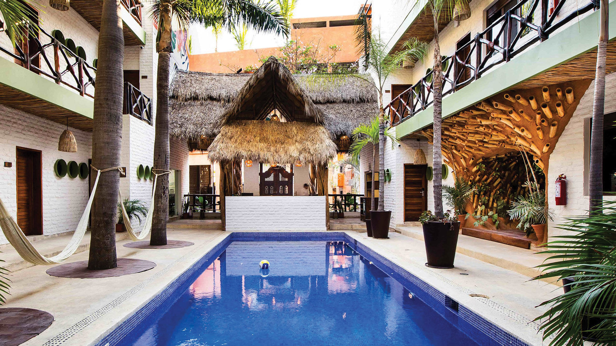 The pool at the Selina Sayulita in Mexico.