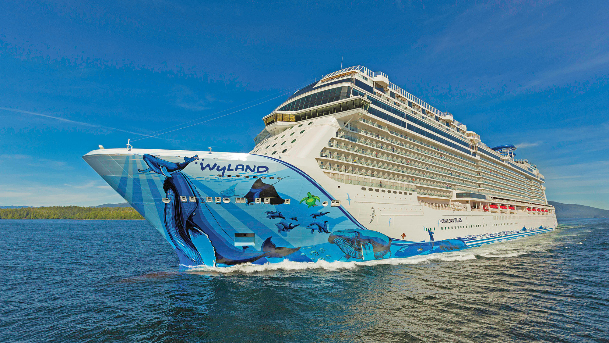 The Norwegian Bliss in Ketchikan, Alaska.