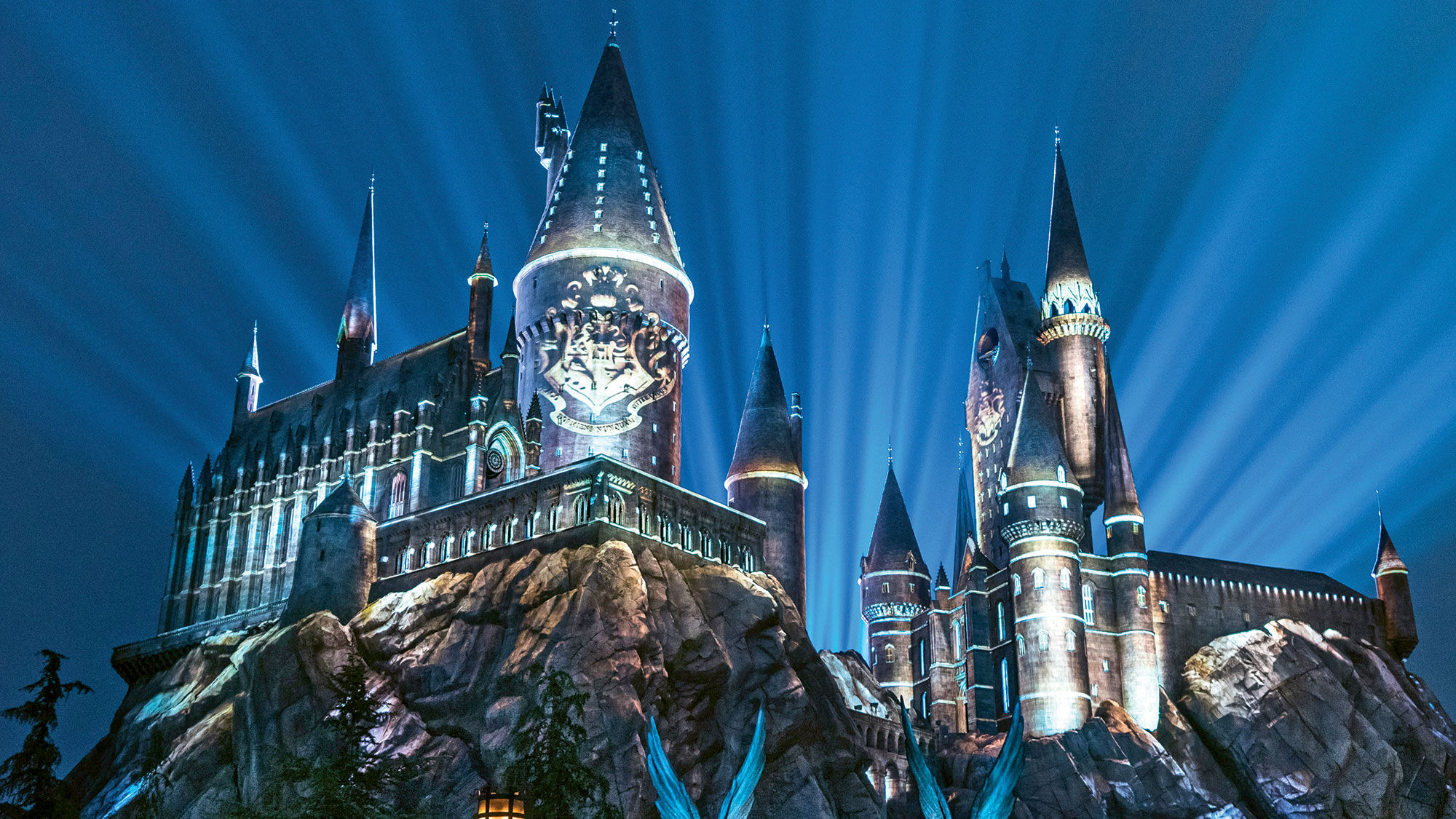 The Wizarding World of Harry Potter's Hogwarts Castle at Universal Orlando Resort.