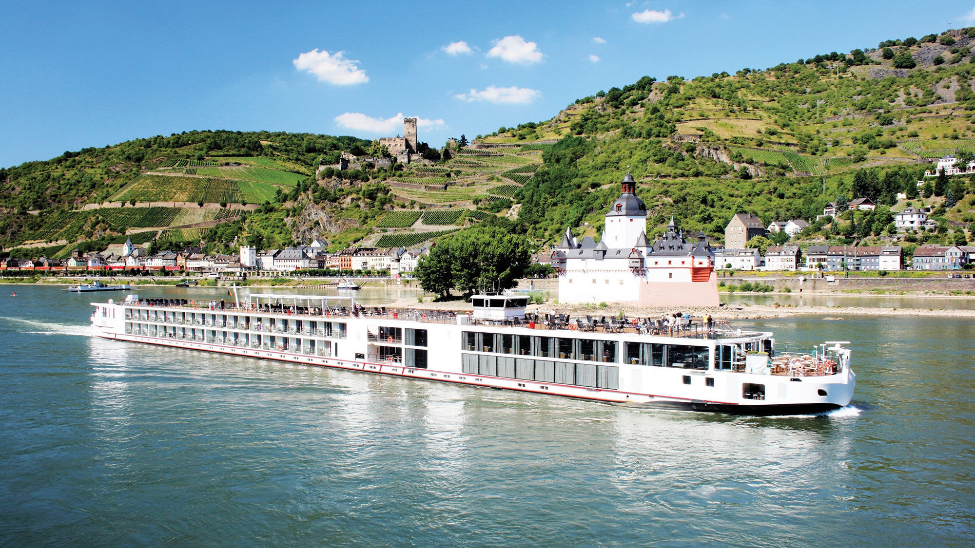 The Viking Longship Herja. The line has suspended all cruising through the end of the year.