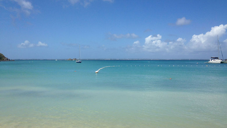 One of Anguilla's many beaches. The island is reopening to international visitors on Aug. 21.