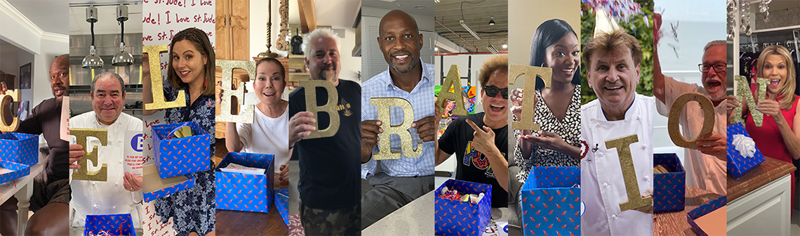 Carnival Cruise Line partners "unboxing" letters to spell the name of its upcoming ship, the Carnival Celebration.