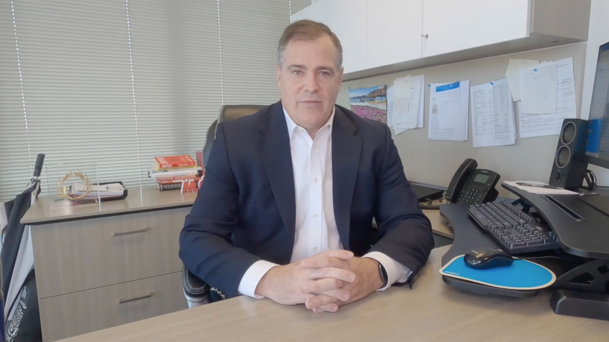 Zane Kerby, ASTA president and CEO, speaks to members during ASTA Global Live on Tuesday.