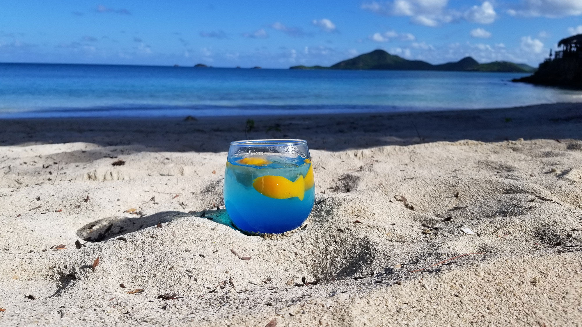 Dreaming of blue seas? Get ready to Lift-Off, a cocktail created at the behest of the Antigua and Barbuda Tourism Authority.