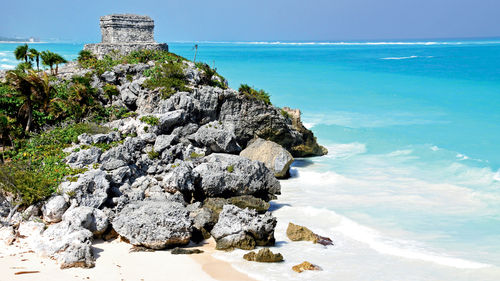 The Mayan ruins of Tulum. The Mayan ruins of Tulum.