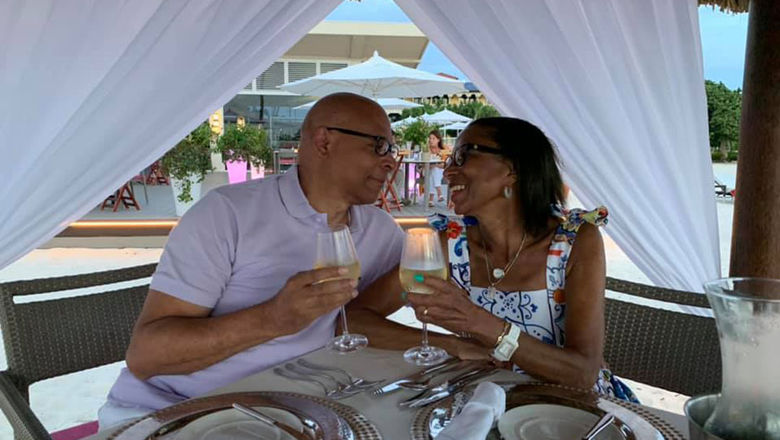Stephen and Angela Byrd celebrated their wedding anniversary on their seventh trip to the Bucuti & Tara Beach Resort in Aruba.