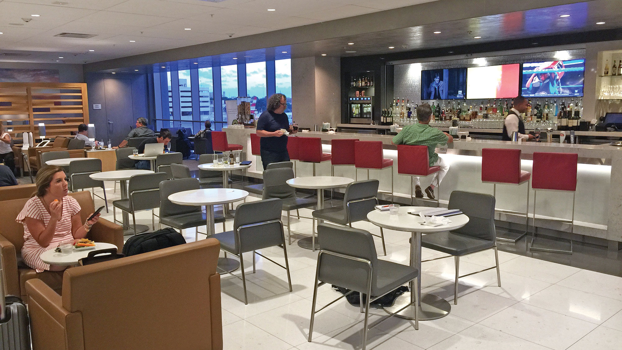 The Admirals Club at Miami Airport has already reopened.