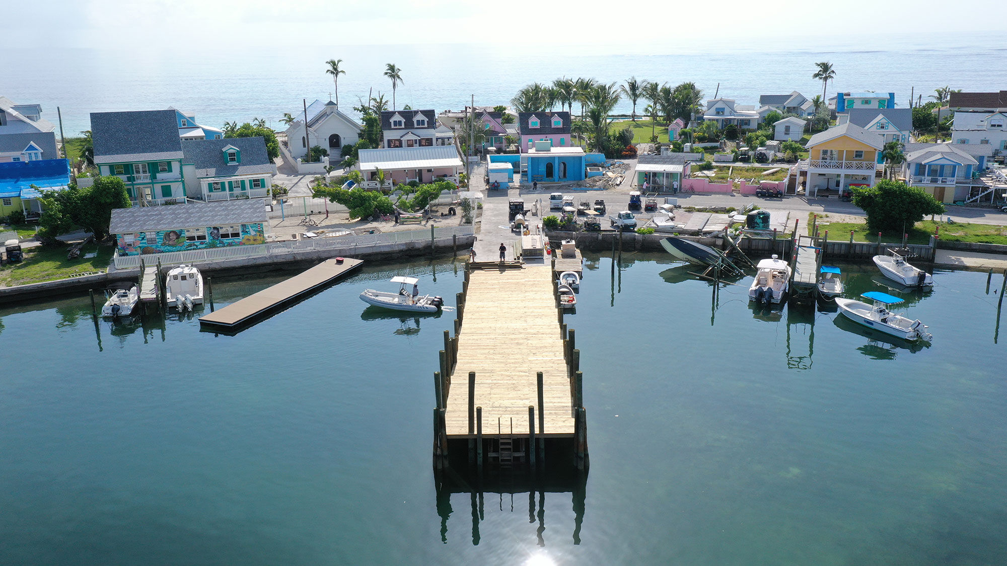 New docks that are more resistant to storm damage have been built on Elbow Cay in the Abacos.