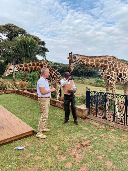 Craig Beal meets some of the residents of Nairobi’s Giraffe Manor. Craig Beal meets some of the residents of Nairobi’s Giraffe Manor.