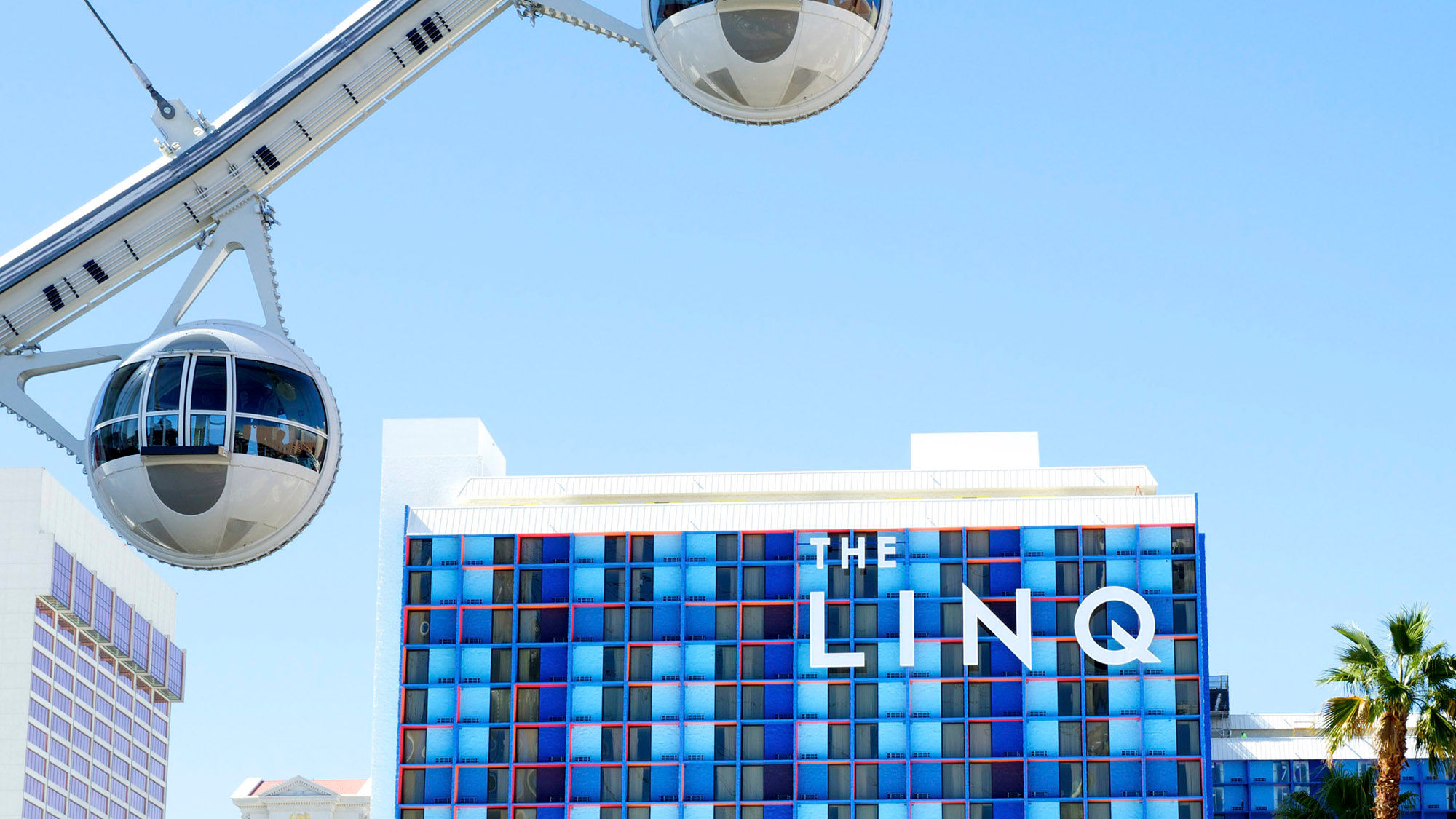 The Linq Hotel + Experience is located  at the center of the Strip in Las Vegas.
