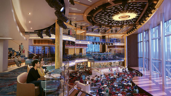 Rendering of the Mardi Gras atrium, Grand Central, by day. Rendering of the Mardi Gras atrium, Grand Central, by day.