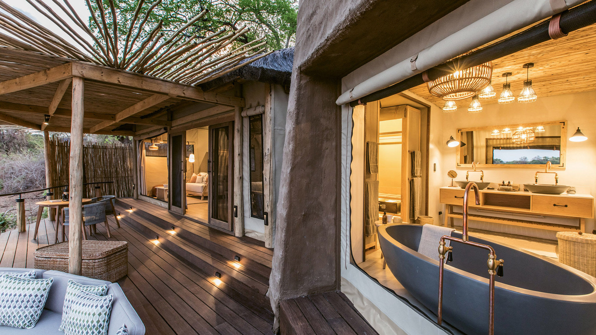 An accommodation at Puku Ridge in Zambia’s South Luangwa National Park.