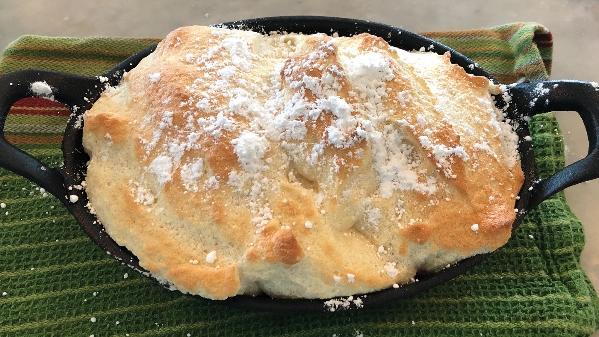 News editor Johanna Jainchill's Salzburger Nockerln, prepared during a cooking lesson with Holland America Line's longtime master chef Rudi Sodamin.