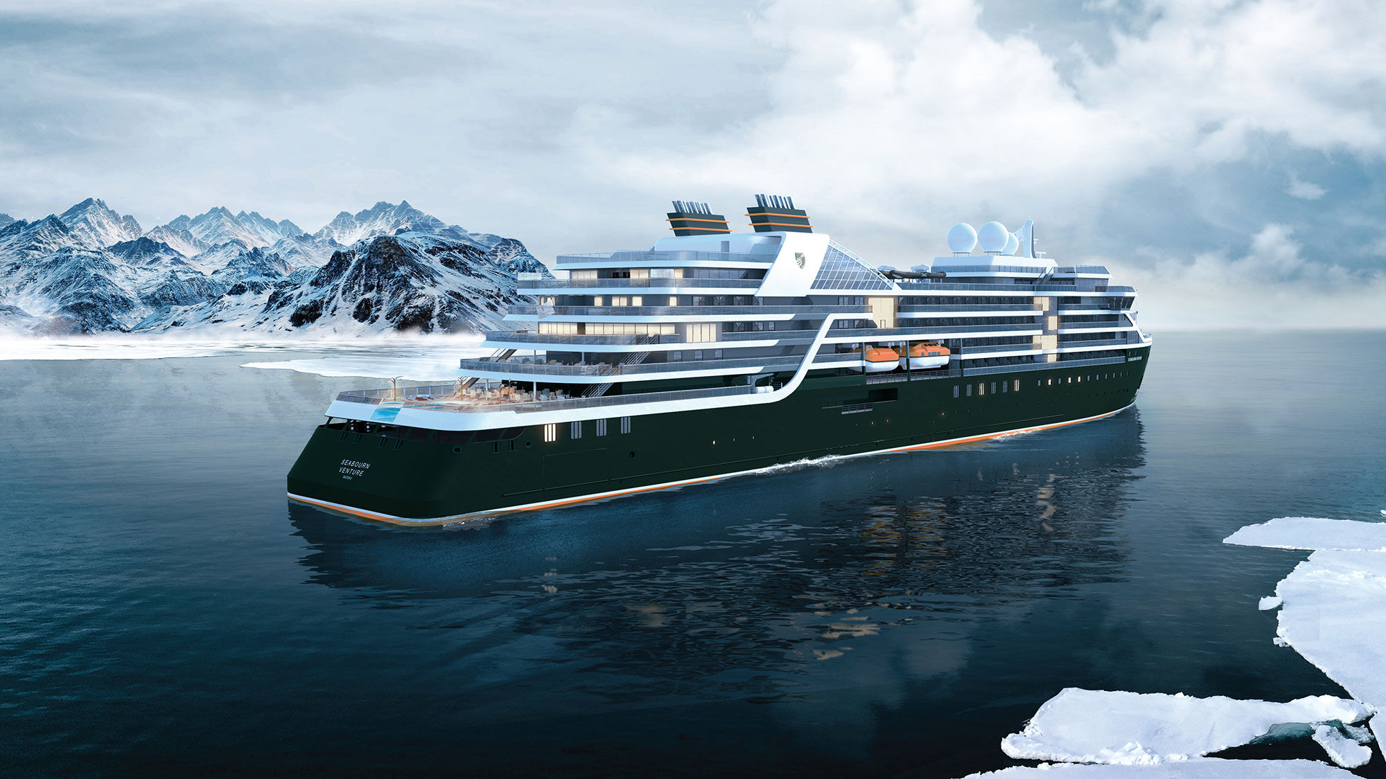 The latest Seabourn expedition vessel will follow its sister vessel, the Seabourn Venture (pictured), into service.