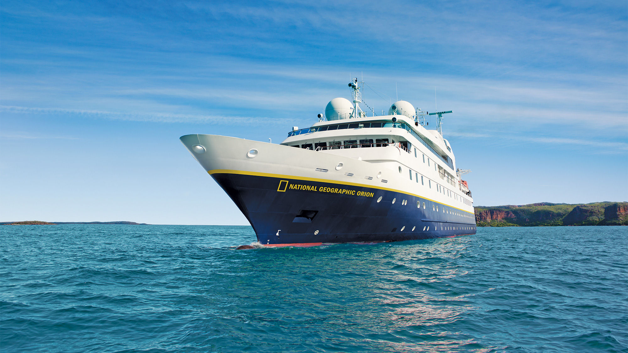 The National Geographic Orion, the ship that Lindblad selected for its Japan itineraries.