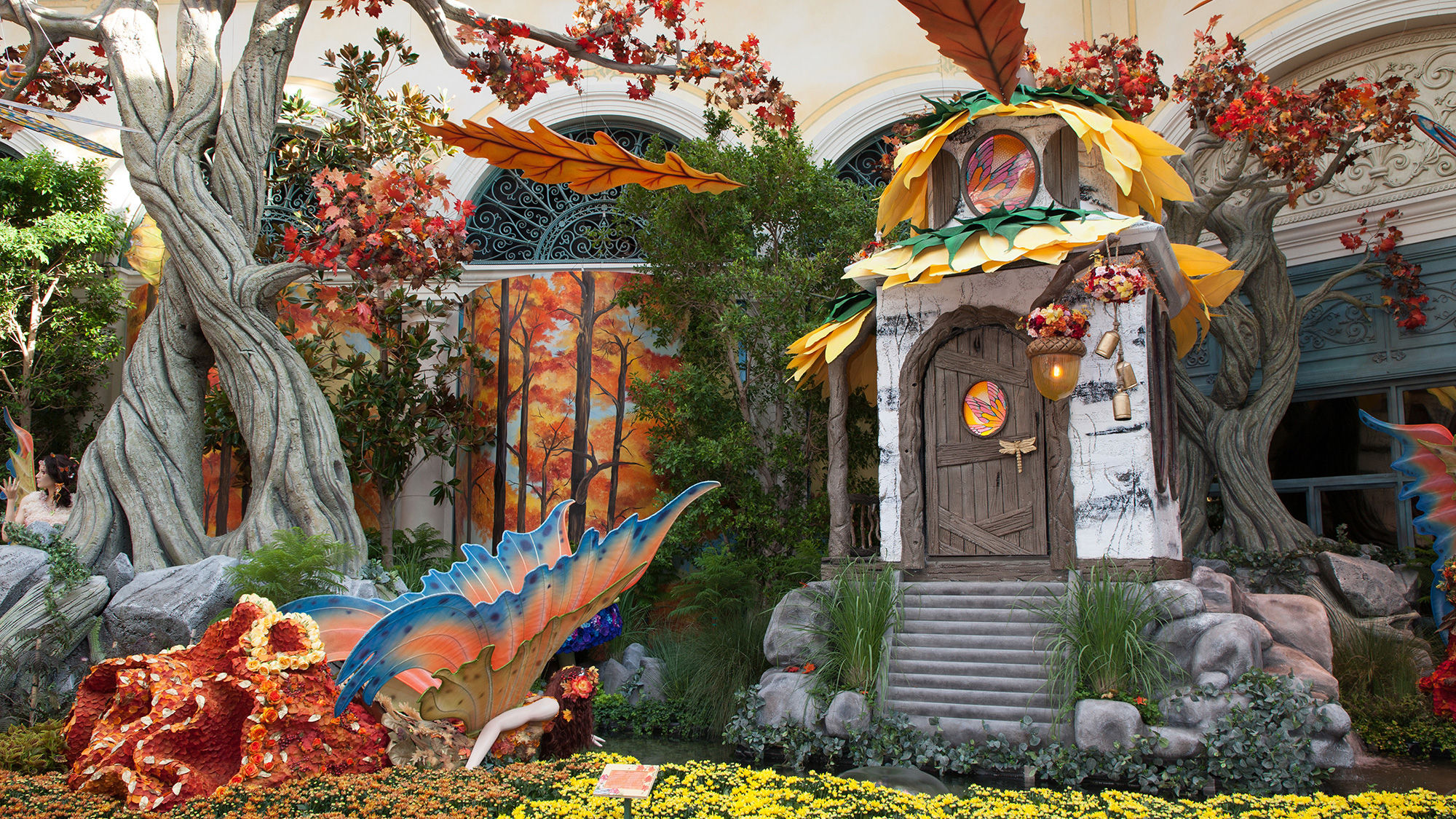 "Into the Woods" is the latest display at Bellagio's Conservatory & Botanical Garden.