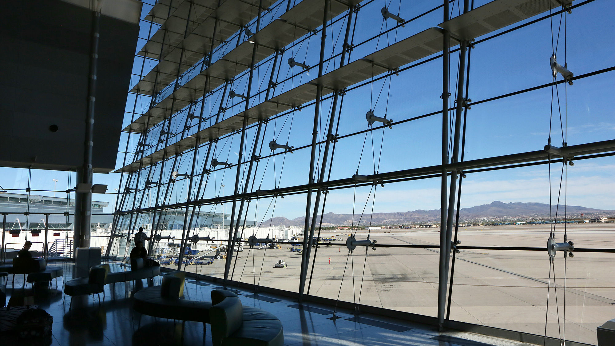 McCarran Airport is taking advantage of the recent reduction in passenger traffic to renovate Concourse C in Terminal 1.