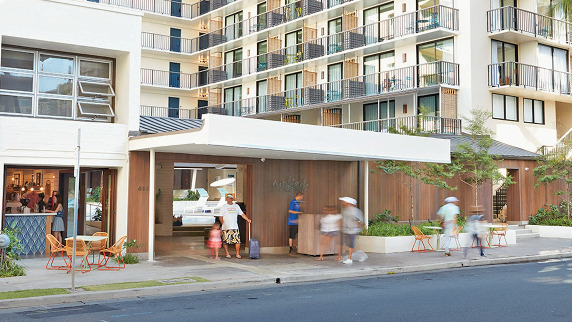 The Surfjack Hotel & Swim Club in Waikiki has remained open during the tourism shutdown in the Islands.